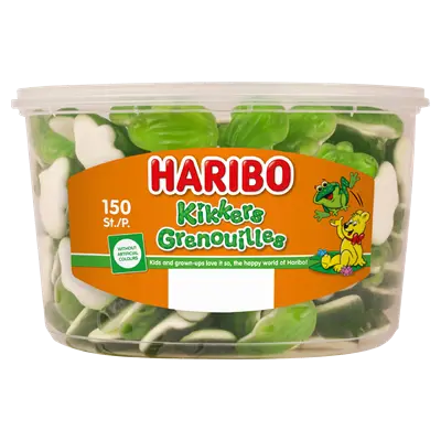 HARIBO Kikkers (150 stuks) (1,05 kg)
